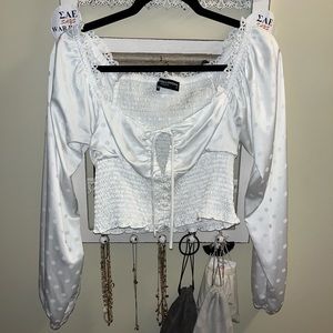 Long sleeve crop top